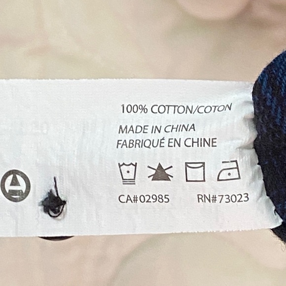 Amnesia Plaid Flannel Shirt Blue and Black Cotton - Picture 4 of 8